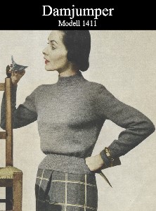 Damjumper, modell 1411. Sticka ett unikt plagg efter mönster från förr.