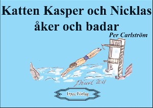 Katten Kasper och Nicklas åker och badar