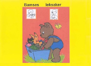 Bamses leksaker - Barnbok med tecken för hörande barn